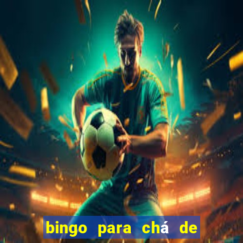 bingo para chá de bebê para imprimir grátis